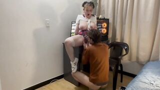 Curvy Lalin girl Student Katty does SOEVER it takes to pass her Anatomy Exam