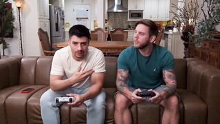 Excited Girlfriend Interrupts Boyz Night To Get Her Cunt Pounded - Dave Candle, Cherry Candle, Steve Rickz