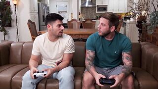 Excited Girlfriend Interrupts Boyz Night To Get Her Cunt Pounded - Dave Candle, Cherry Candle, Steve Rickz