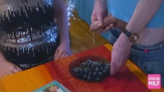 Grapes Overspread in Cum for a Hungry Older mother I'd like to fuck