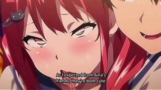 Manga stepsisters piddle and bang in the studs's bath