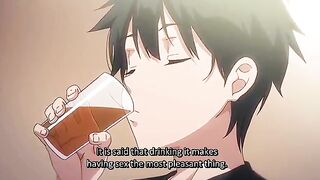 Manga stepsisters piddle and bang in the studs's bath