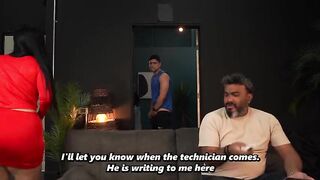 Stepmother and stepson have sex behind her spouse's back - that guy catches 'em!