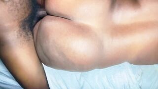 Afro Mommy got the hard ramrod in the back butt