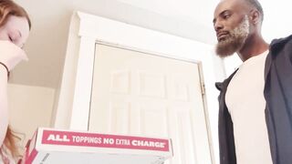 Ebony Pizza Delivery Stud Save Valentine’s Day and Bangs Sad Housewife