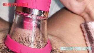 ????two orgasms in a row with my clitoris sucker ????honeyplaybox