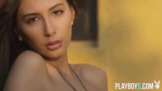 Charming tiny latin chick model playgirl goes naked outdoor and looks breathtaking