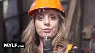 “Ever Screw Your Boss at Work?” Construction mother I'd like to fuck Drills More excellent Than Me! (Denice K’s Debut)