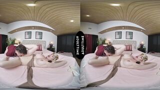 UP CLOSE VR - U See Your Girlfriend Alison Rey Bang Her Roommate To Boost His Mood - CUCKOLD POV