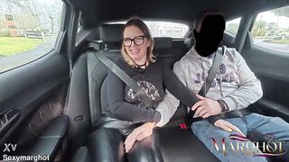 HOTWIFE CUCKOLD: Spouse watches Wife getting her Booty destroyed in Backseat