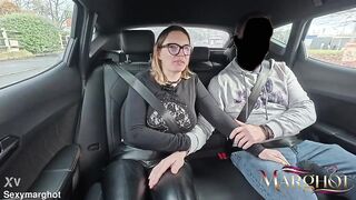 HOTWIFE CUCKOLD: Spouse watches Wife getting her Booty destroyed in Backseat