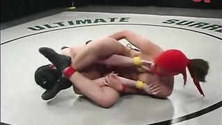Hot ninja staring incognito in a sex wrestling