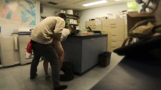CAUGHT screwing my boss in the storage room at office Christmas party