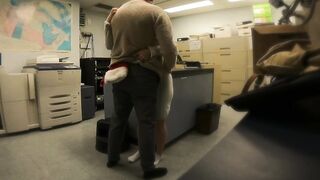 CAUGHT screwing my boss in the storage room at office Christmas party