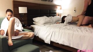 1st I Screw My GF And Then Her Ally - Cum Inside Their Twats