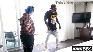 Blue Haired Xoe Grim Takes BBC Louie Smalls at KingBBC