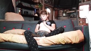 Teen is caught on camera masturbating