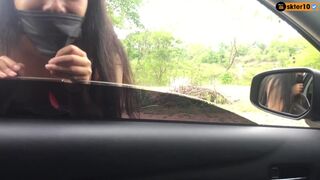 Thai Story SEX Public Fellatio In Car THAT GUY CUMS IN MY THROAT