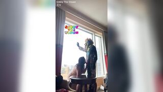 Large Ass Latin babe Smack Clown Rod For The 1st Time & Enjoyed it!