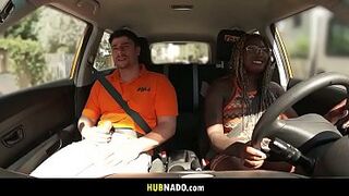 Tattooed Temptress Fails Driving Test, Sparks Fly as This babe Shows Off Her Wicked Skills in a Steamy Meeting Behind the Wheel and on the Ground