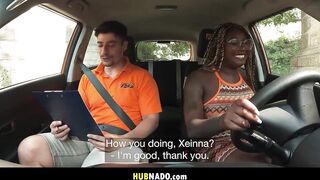 Tattooed Temptress Fails Driving Test, Sparks Fly as This babe Shows Off Her Wicked Skills in a Steamy Meeting Behind the Wheel and on the Ground