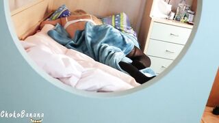 Masturbating with my stepsister in the room