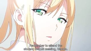 Manga stepsister with anal beads gets drilled by brother in class