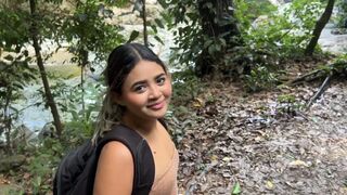 Stepsister rides my penis in a river in the Colombian jungle