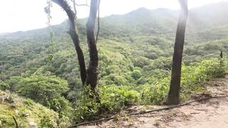 Stepsister rides my penis in a river in the Colombian jungle