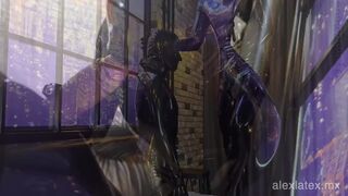 My fresh rubberdoll T2, choking on rod - Alex Latex