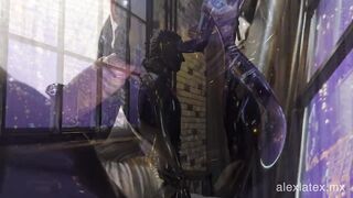 My fresh rubberdoll T2, choking on rod - Alex Latex