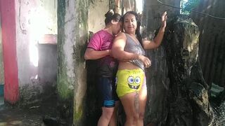 me baño al aire libre con mi mejor amiga two parte