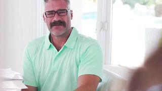 ADULT TIME - Pervert Lilith Grace Uses Stepmom's Phone To Tease Fresh Stepdad With Feet & Vibrator Movie scenes