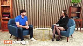 Sexually excited hottie Maddie Wren takes stepdad's thick penis unfathomable in her consummate pink twat