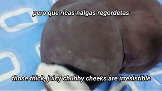 Screwing my thick brunette hair butt / Follándome a mi culona morena