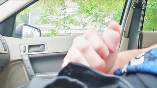 catches me wanking, so I panicked and nutted!