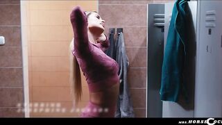 Gym Doxy Hardcore Anal Sex - Zlata Shine Banged With Giant XXL Shemale hentai Wang by Sexually excited Tranny