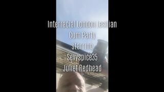 Interracial Lesbo Rooftop Cum Party Starring Sexyspice36 and Juliet Redhead