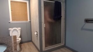 Lustful virgin take a shower shaves for u