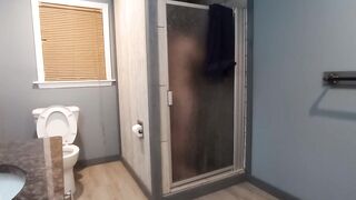 Lustful virgin take a shower shaves for u