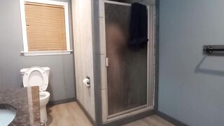 Lustful virgin take a shower shaves for u