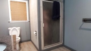 Lustful virgin take a shower shaves for u