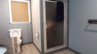 Lustful virgin take a shower shaves for u