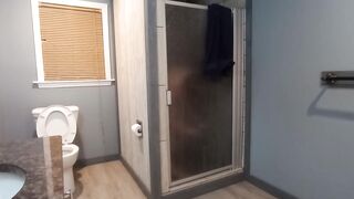 Lustful virgin take a shower shaves for u