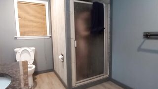 Lustful virgin take a shower shaves for u