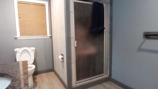 Lustful virgin take a shower shaves for u