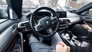 Public Parking Lot Tugjob Next to Stranger and Bus Cum Finish