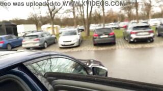 Public Parking Lot Tugjob Next to Stranger and Bus Cum Finish