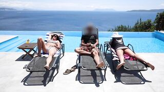 PUBLIC! His wife can't satisfy him, so this chab bangs me right by the HOTEL POOL!