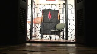 Lezdom session with obese older and wax play